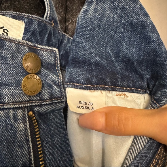 ROLLAA ROLLA’S HIGHWAY OVERALLS CROPPED FLARE JEANS - Picture 7 of 9